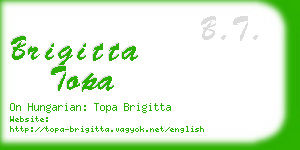 brigitta topa business card